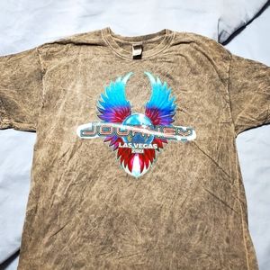 JOURNEY Concert T-Shirt / Merchandise XL Women's Gray Las Vegas Virgin Theater